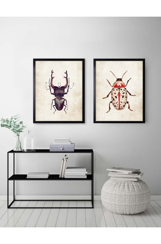 Living și dormitor decor de perete pe hârtie înrămată 30x40 cm AN0034. multicolor