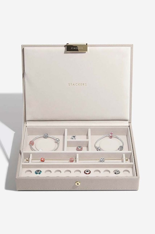 Κουτί με γούρια Stackers 74553 μπεζ AA00