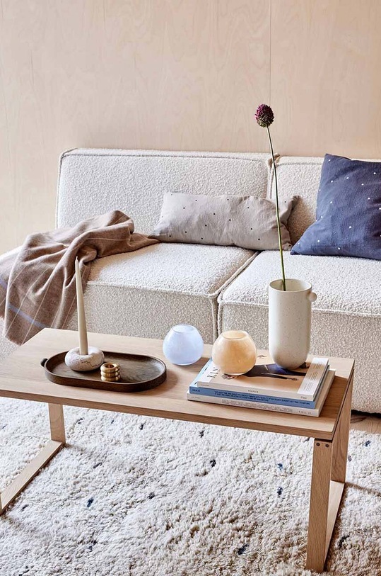 Σαλόνι και υπνοδωμάτιο Διακοσμητικό βάζο OYOY Saga L300590 λευκό