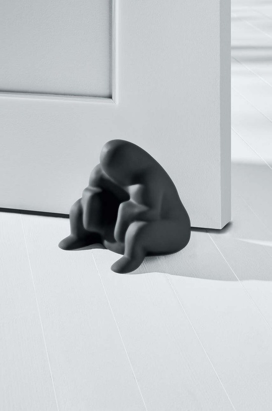 Obývací pokoj a ložnice Stopky na dveře Alessi PS18.B černá