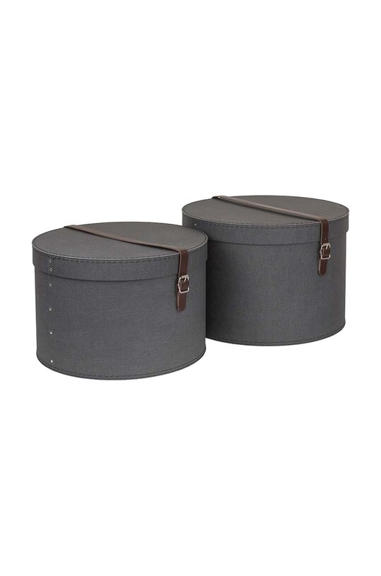 Bigso Box of Sweden set de cutii de depozitare Rut 2-pack 5482C6849LEA648 negru AA00