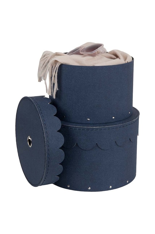 Obývacia izba a spálňa Sada úložných krabíc Bigso Box of Sweden Wilma 2-pak 9882C3806 tmavomodrá
