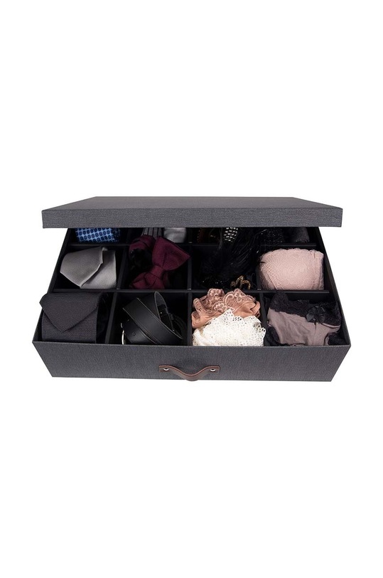 Salon i sypialnia Bigso Box of Sweden pudełko do przechowywania 6341C6878LEA648 czarny