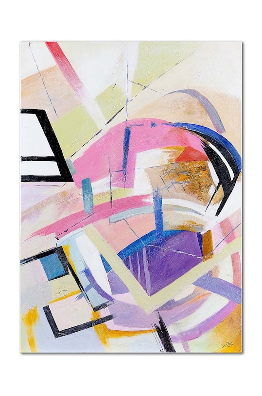 Ručne maľovaný obraz viacfarebná 114864