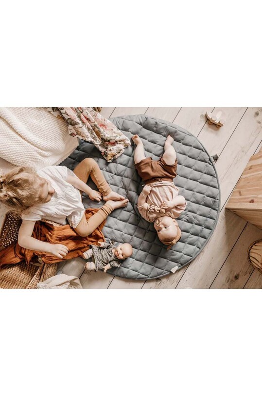 Podložka a taška na hračky Play & Go 2w1 Soft Organic p.g.org.dustyblue modrá