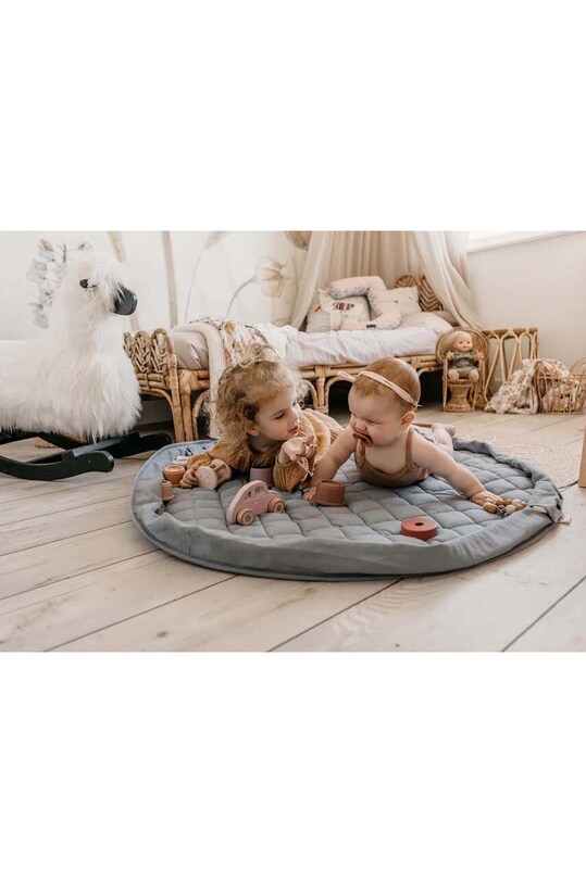 Podložka a taška na hračky Play & Go 2w1 Soft Organic p.g.org.dustyblue