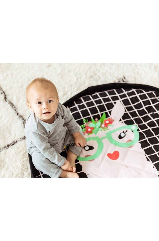 Play & Go covoraș și geantă pentru jucării 2w1 Soft Organic p.g.soft.lama