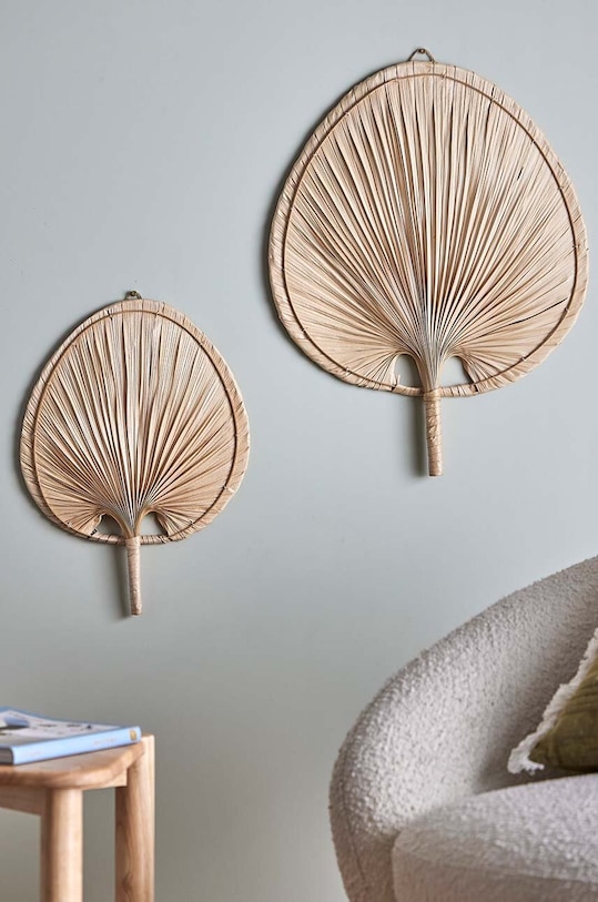 Nástenná dekorácia Bloomingville 2-pak 82047198 béžová AA00