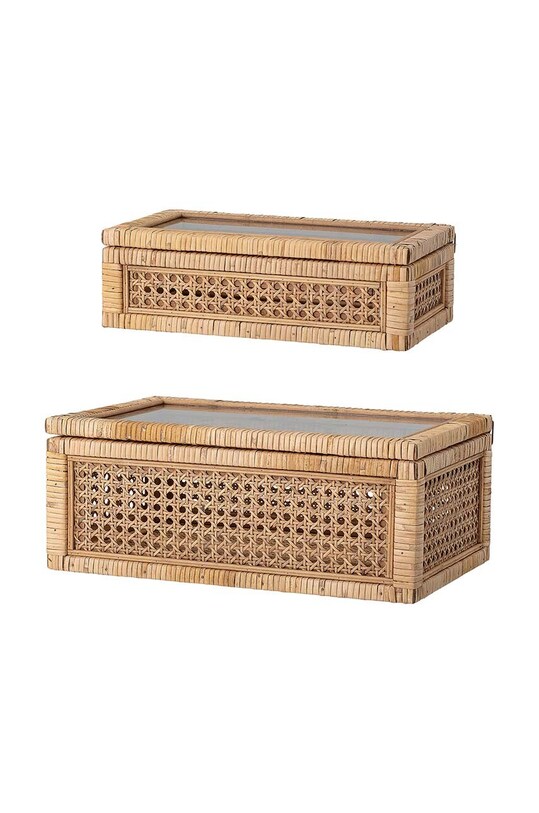 Bloomingville pudełko do przechowywania 2-pack 82047910 zielony AA00