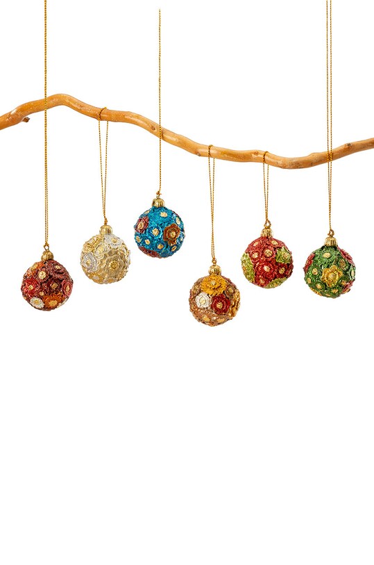 Palais Royal zestaw bombek choinkowych 6-pack multicolor 22259