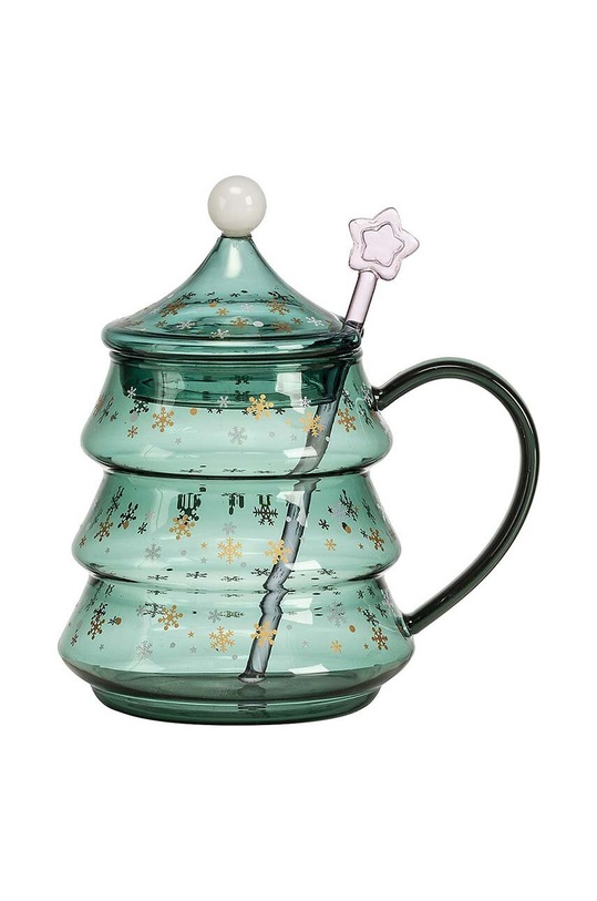 Noel csésze fedővel Tisaniera Vetro többszínű 23241