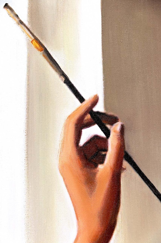 Ručne maľovaný obraz 60 x 90 cm 165629 viacfarebná AA00