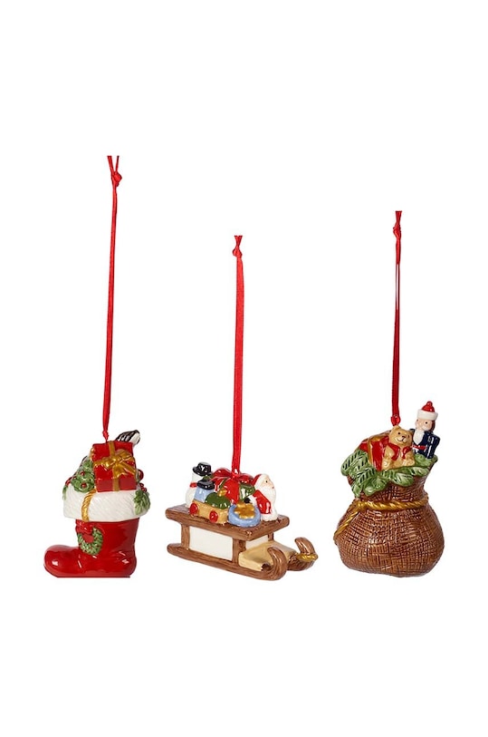 Villeroy & Boch zestaw ozdób choinkowych Nostalgic Ornaments 3-pack multicolor 1483316685