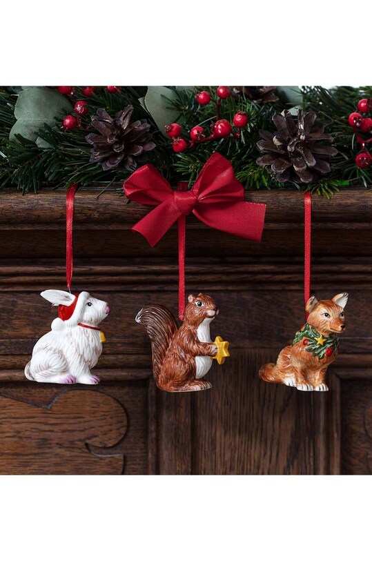 Набір ялинкових прикрас Villeroy & Boch Nostalgic Ornaments 3-pack 1483316689 барвистий AA00