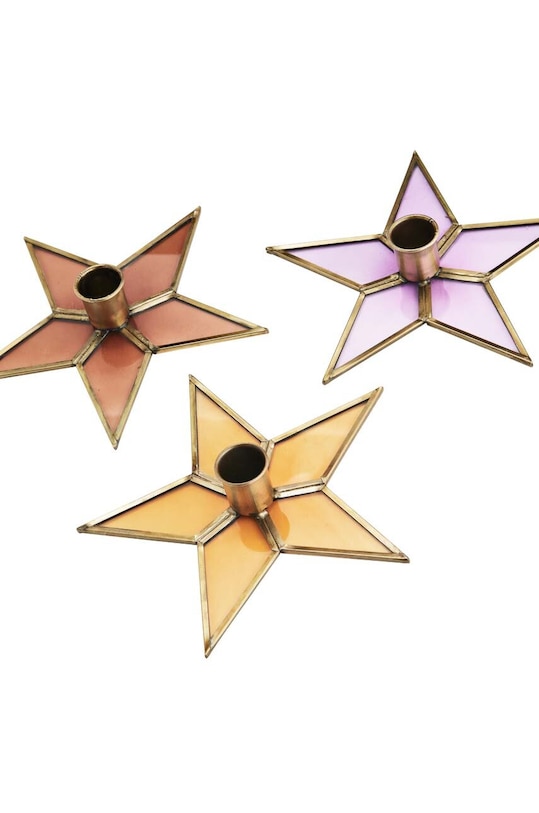 Madam Stoltz dekoratív gyertyatartó IB.2210124MIX többszínű AA00