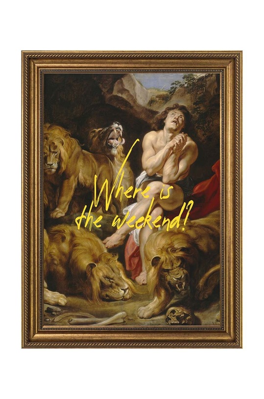 Dekoracja ścienna w ramie 58 x 78 cm multicolor 15.41.601.23225