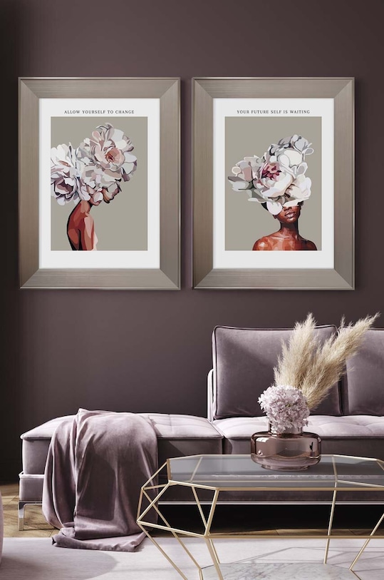 Salon i sypialnia Dekoracja ścienna w ramie 62 x 82 cm 15.41.701.23240 multicolor