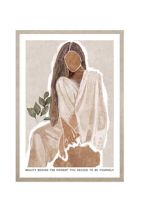 Настінна декорація в рамі 53 x 73 cm барвистий 15.41.201.23086