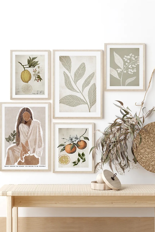 Настінна декорація в рамі 53 x 73 cm барвистий 15.41.201.23086