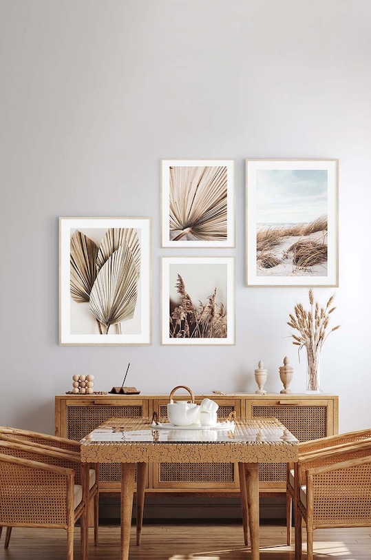 fali dekoráció keretben 53 x 73 cm 15.41.201.23070 többszínű