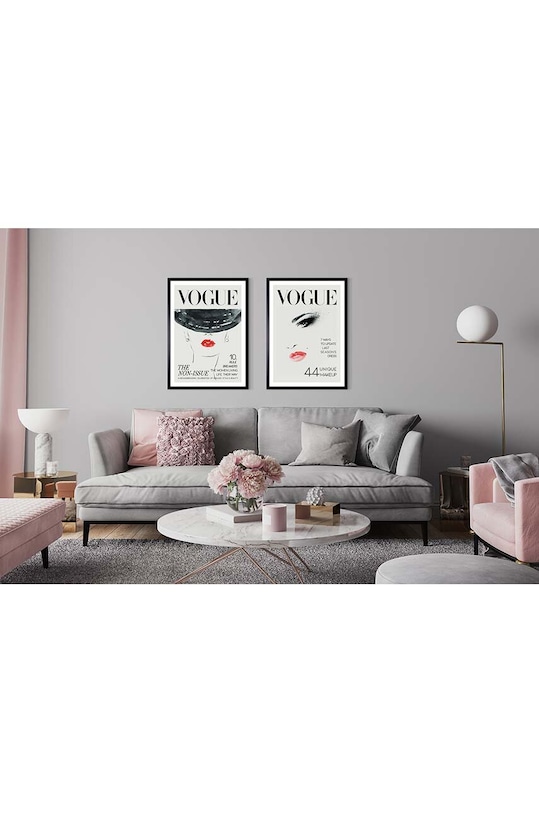 Salon i sypialnia Dekoracja ścienna w ramie 53 x 73 cm 15.41.201.5824 multicolor