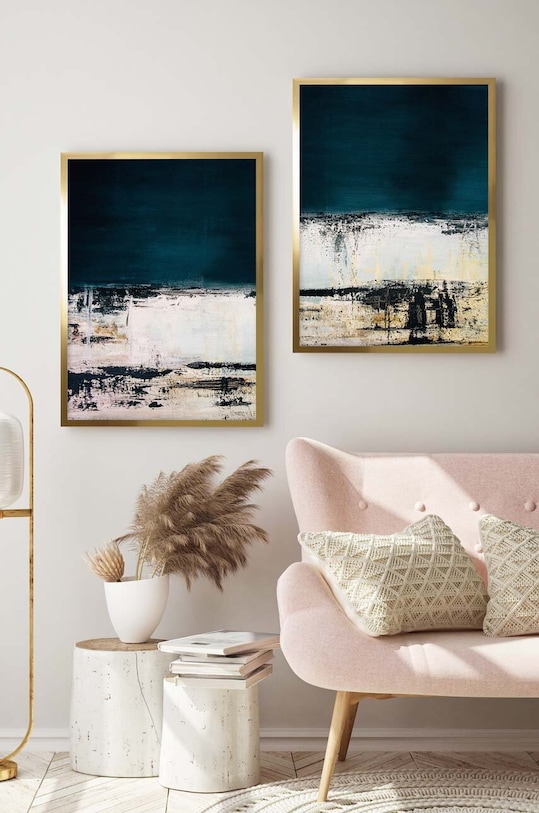 Вітальня та спальня Настінна декорація в рамі 53 x 73 cm 15.41.201.3729 барвистий