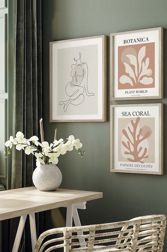 Настінна декорація в рамі 43 x 53 cm барвистий 15.29.201.23207