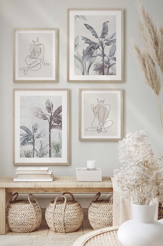 Nástenná dekorácia v ráme 43 x 53 cm viacfarebná 15.29.201.23208