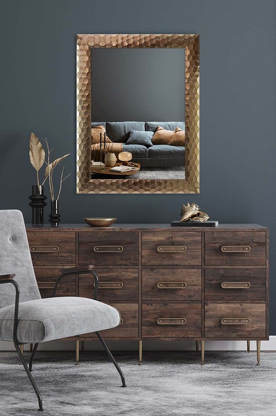 Obývacia izba a spálňa Nástenné zrkadlo 64 x 86 cm 5900774954170 žltá