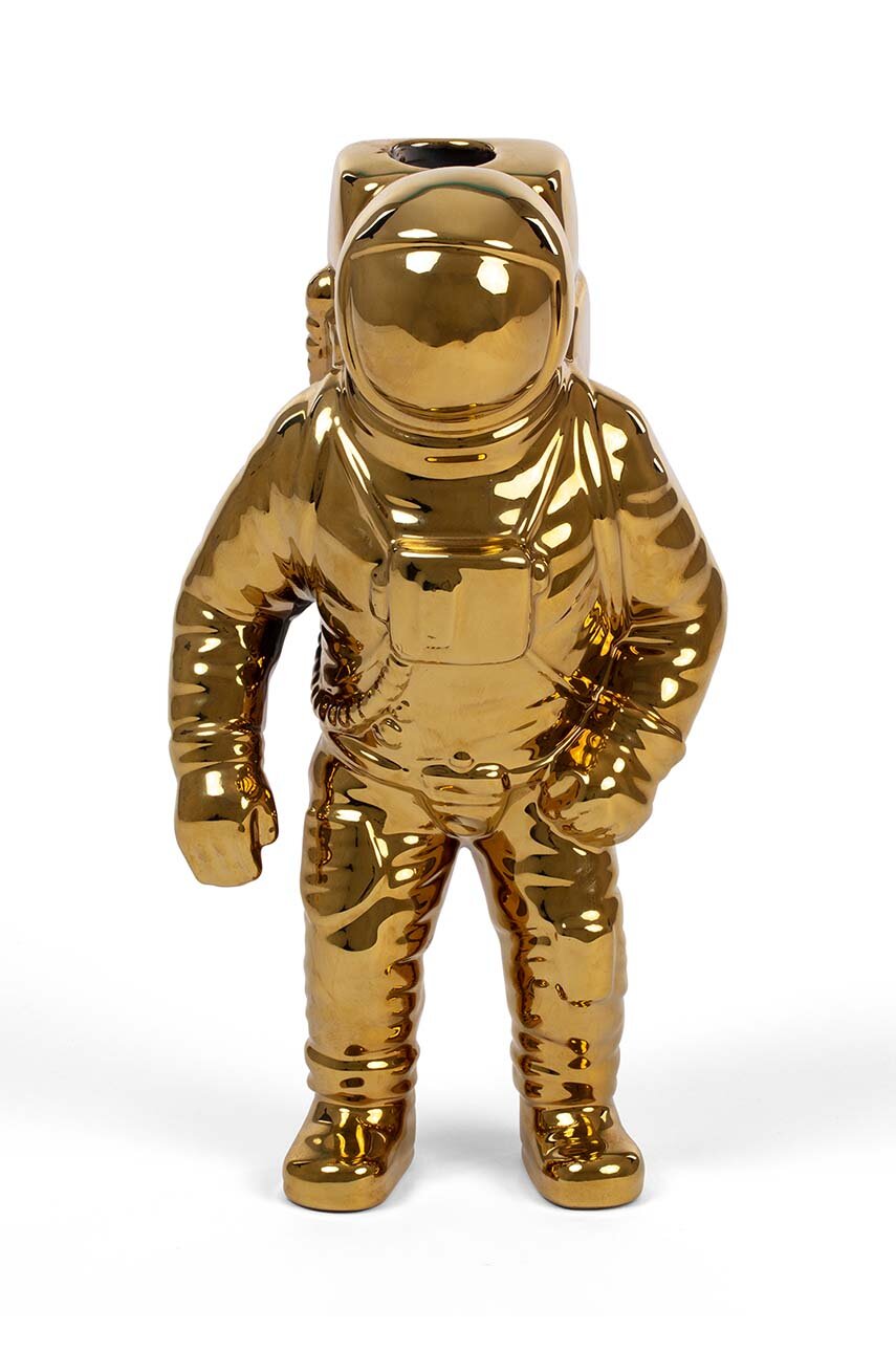 Seletti vaza decorativa Cosmic Diner Starman galben 10933