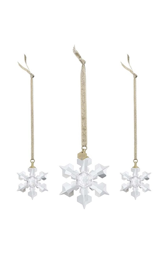 Dekorace Swarovski Annual Edition 2022 Ornament Set 3-pack 5634889 průhledná AA00