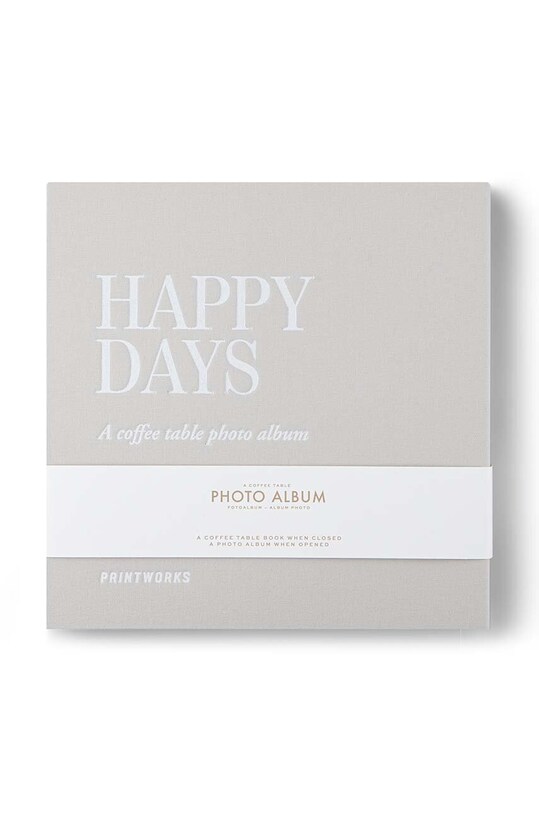 Фотоальбом Printworks Happy Days серый PW00465