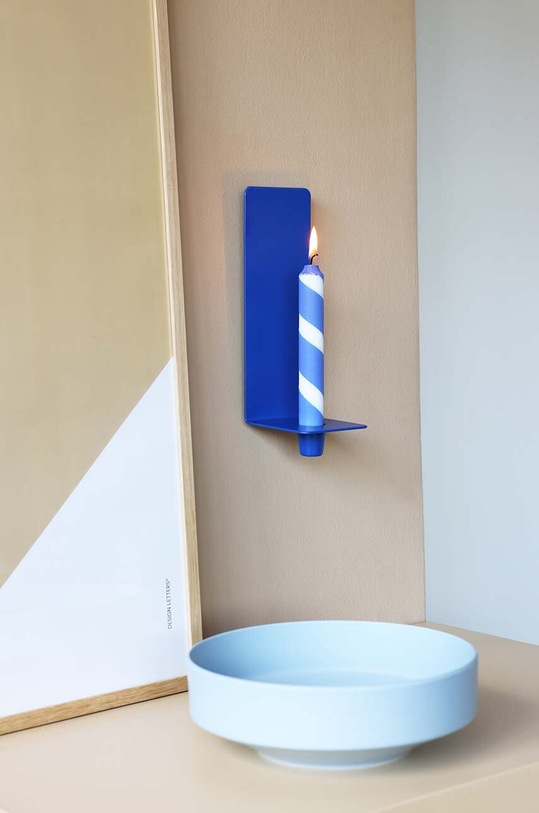 Salon i sypialnia Design Letters świecznik dekoracyjny Cosy Up Wall 10101602COBALTBLUE niebieski