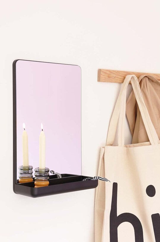 Living și dormitor Design Letters oglinda de perete Mirror & More 10101301BLACK negru