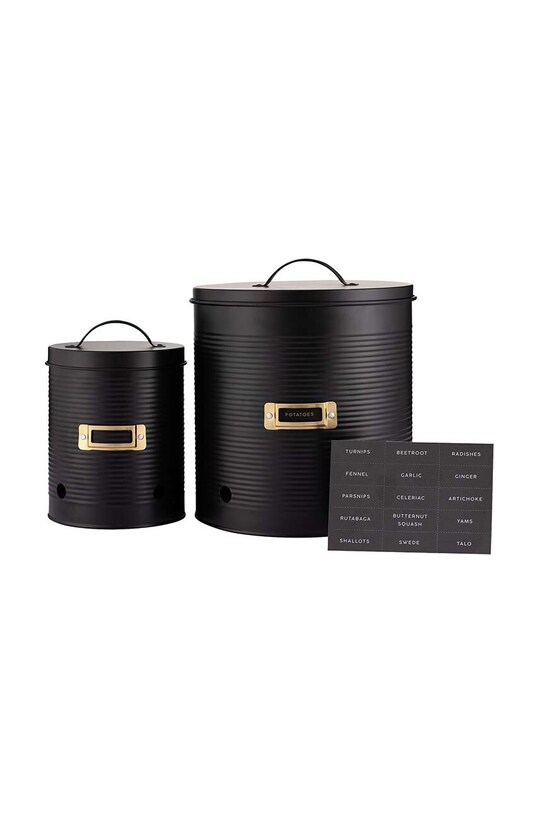 Typhoon set recipiente de depozitare cu capace Living 2-pack negru 1402.041