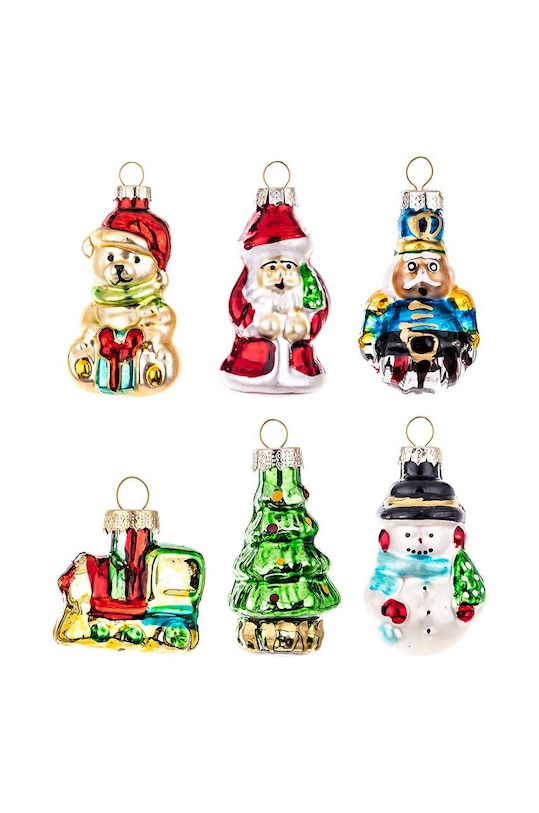 Σετ χριστουγεννιάτικες μπάλες 6-pack πολύχρωμο 147174