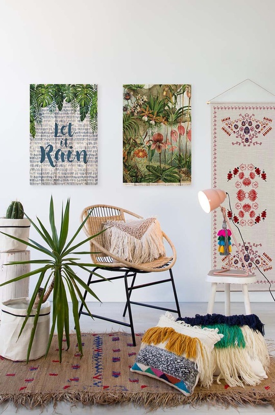 Madre Selva dekoracja ścienna Jungle Flowers 1326282 multicolor AA00