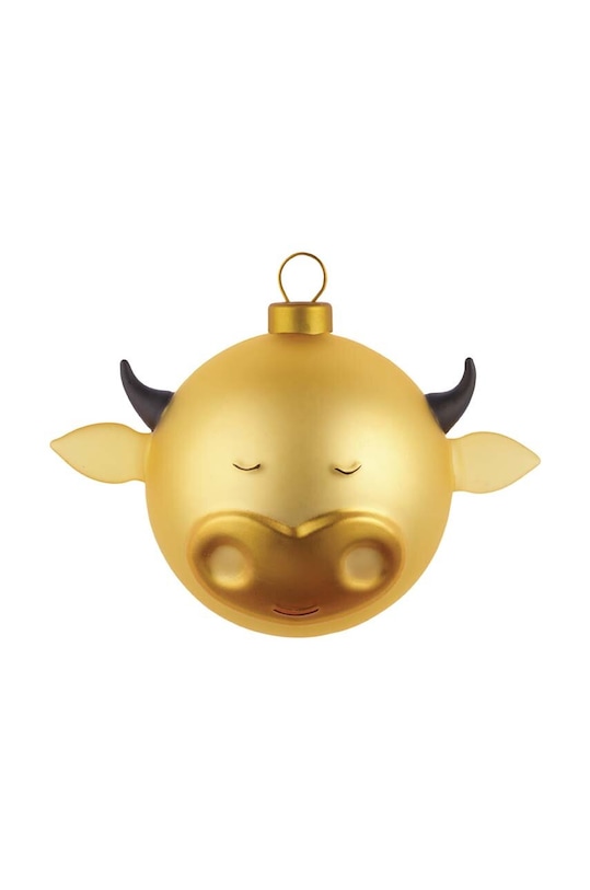 Vianočná dekorácia Alessi Bue žltá AMJ13.4