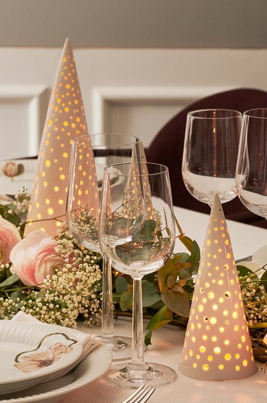 Σαλόνι και υπνοδωμάτιο Διακοσμητικό κηροπήγιο Kähler Nobili 692418. λευκό