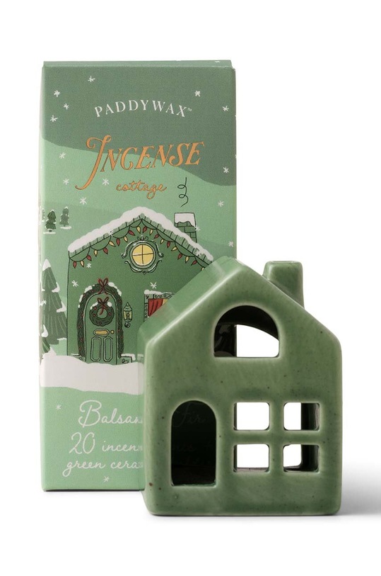 Sada vonných tyčinek se stojánkem Paddywax Balsam & Fir 20-pack zelená IN0021EU