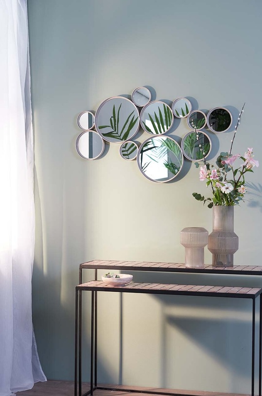 Dnevni boravak i spavaća soba Zidno ogledalo Light & Living Cielo 7313727 siva