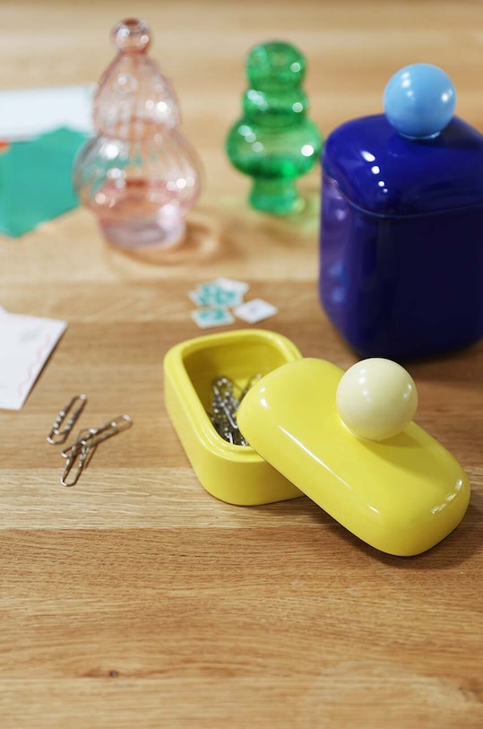 Емкость с крышкой &k amsterdam Orb 1506.03. жёлтый AA00