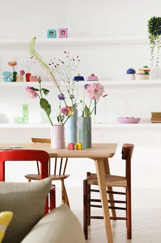 Dnevni boravak i spavaća soba Ukrasna vaza &k amsterdam Flake 1511.06 ljubičasta