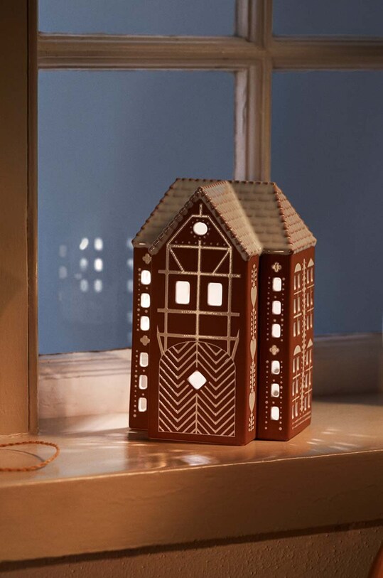Kähler felinar Gingerbread Lighthouse L 693522 portocaliu