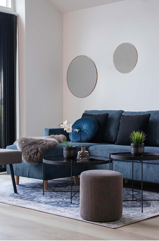 House Nordic oglinda de perete Jersey 4001150 galben AA00