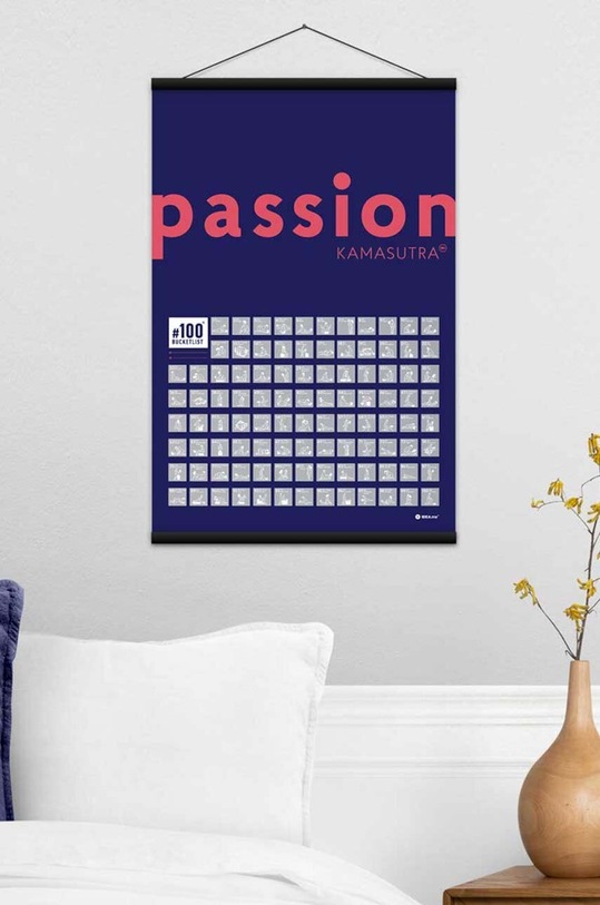 1DEA.me plakat zdrapka 100 Bucketlist Kamasutra 100KAM multicolor