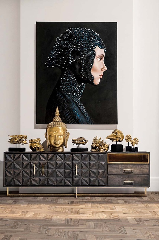 Σαλόνι και υπνοδωμάτιο Διακοσμητικό Vical Calavera Figure 25573. κίτρινο