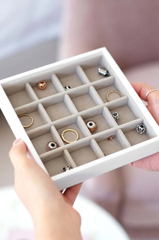 Organizér na šperky Stackers bílá 70745