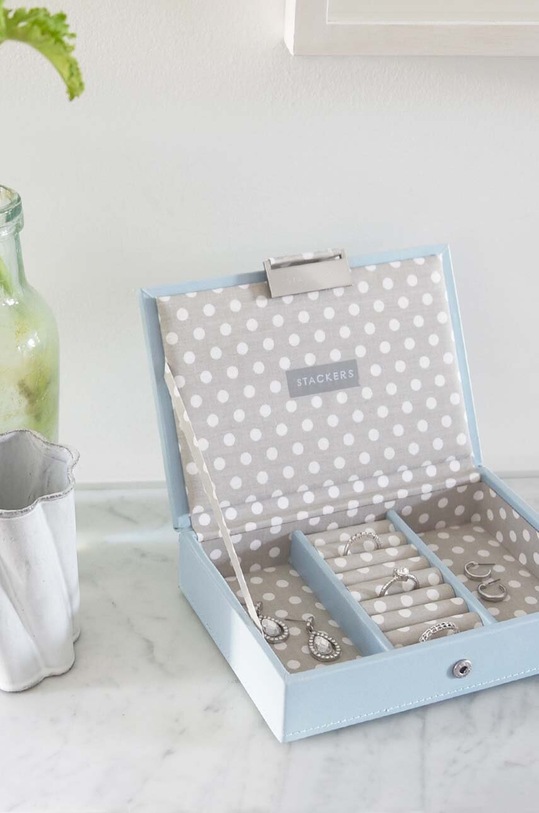 Dnevna soba in spalnica Škatla za nakit Stackers 70817 turkizna