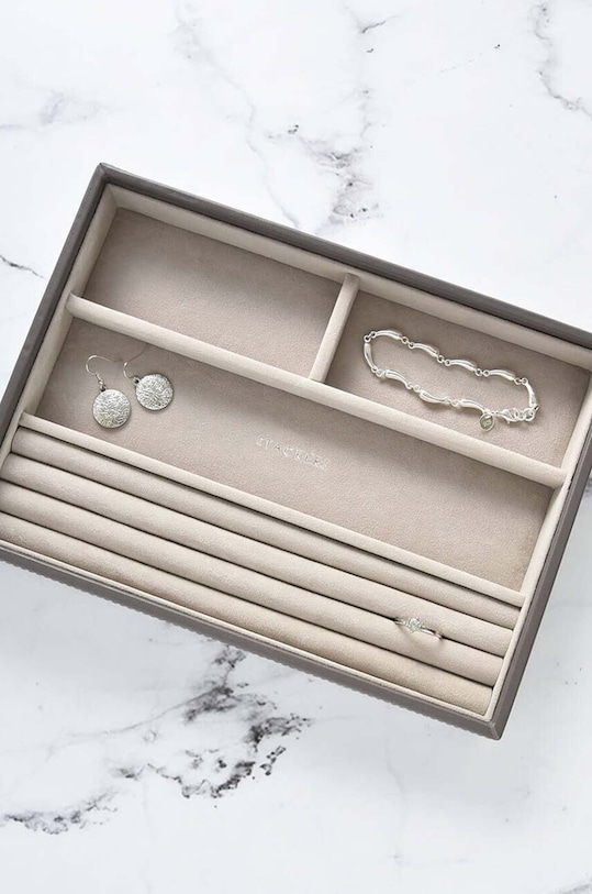 Living și dormitor Stackers organizator de bijuterii 70963 gri